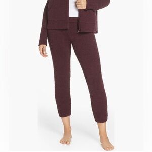 UGG KYLEIGH Womens Deep Port Purple Fluffy Cozy Knit Pants Large